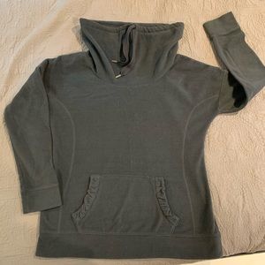 Fleece turtleneck sweatshirt